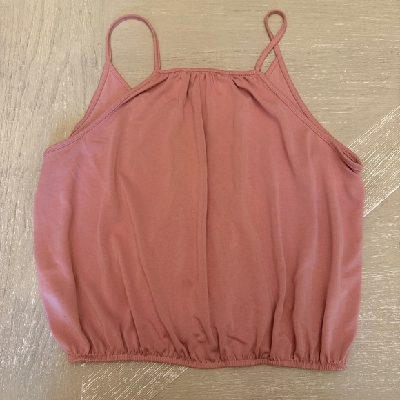 Double Zero Mauve Pink Tank Top Cropped Camisole - Picture 3 of 4